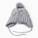 Children's hat, light gray, size 42-44 cm