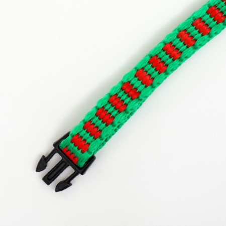 Collar "balls", 30 x 1 cm, kapron, red-3