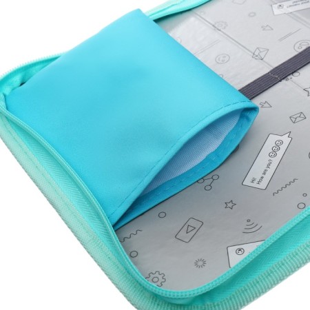 Penal 1 section 140 x 210 x 40 mm, folding pocket and cosmetic bag, fabric, calligrata topontent "Siba"-7