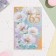 Postcard "Happy Anniversary! 65" Glitter, Congrev, white flowers, 19 x 29 cm