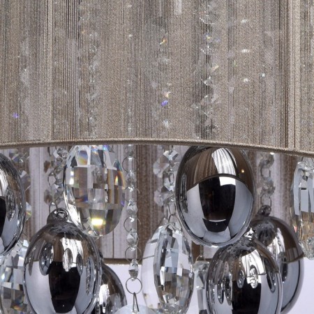 Ceiling Cell "Jacqueline", 5x40W E14, chrome 40x40x33 cm-6