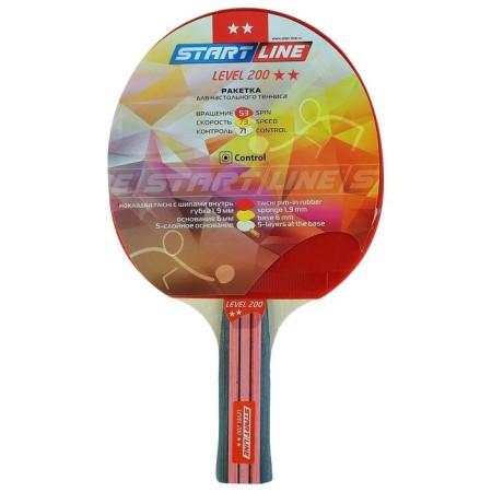 Racket for table tennis Start Line LEVEL 200 with anatomical handle