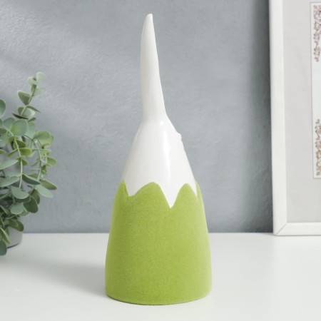 Souvenir Ceramics "Bunny in the shell" Green phlock 22.2x8.7x8.7 cm-1