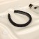 Hair rim "jeannet" braid volume, 2 cm, black