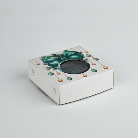 Box for sweets "New Year's toys", 10.5 x 10.5 x 3.5 cm, New Year-1