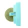 A toy for cats from cat mint "rotating ball" on the base, 5 x 4 cm, blue