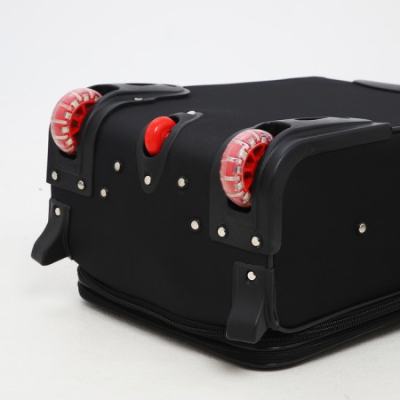Small suitcase 20 ”, lightning department, code castle, 3 wheels, 2 outer pockets, black color-7