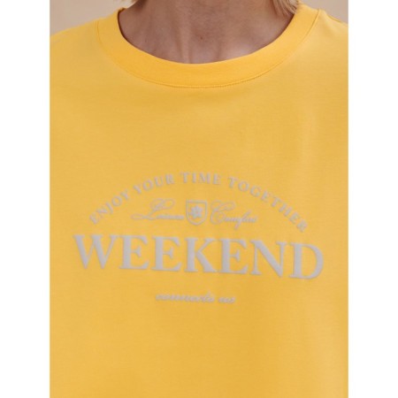 Female T -shirt, size XL, yellow color-3