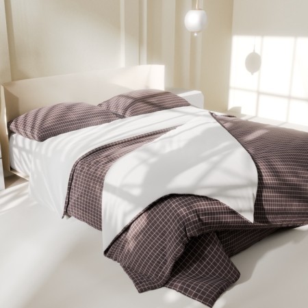 Bed linen Ethel Duet Graphite Cage 150x215sm-2 pcs, 225x240cm, 50x70 ± 3 cm-2 pcs, Novosatin-4
