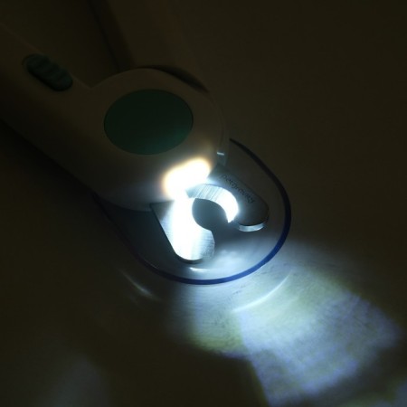 Animal claws with LED flashlight and nail file, blue-1