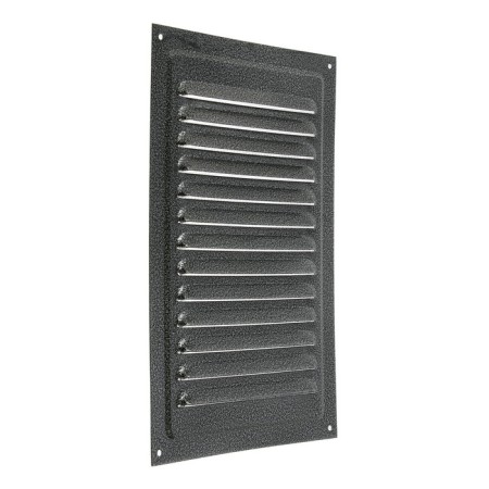 Ventilation grate Zein Lux RM2030SR, 200 x 300 mm, with a grid, metal, silver-4