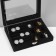 Steam for jewelry "Casket", 8 stripes, 9 cells, 20 × 15 × 4.5, black color