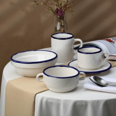 Porcelain plate Orrizonte, 600 ml, d = 15.5 cm, h = 6 cm-3