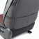 Frame caps for the front seats Car Performance, 2 pcs, eco-leather, black and red