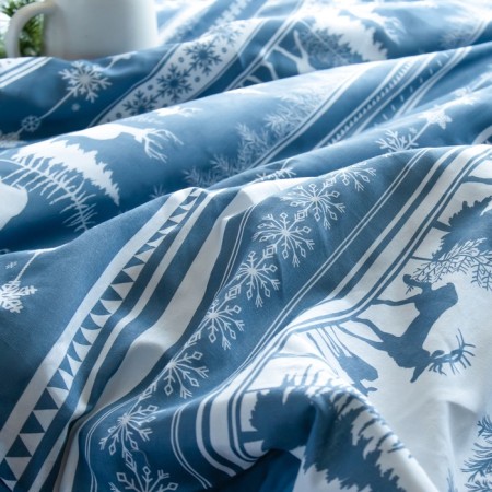 Bed linen "Ethel" duet Scandi Dream 143x215 cm - 2 pcs, 220x240 cm, 70x70 cm - 2 pcs, calico-6