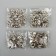 Installation button, omega (o-shaped), iron, d = 12 mm, silver color