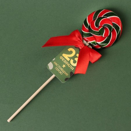 Lollice on the stick "February 23", taste: Cola, 15 g.-1
