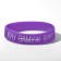 Silicone bracelet "I want wine" female, purple color, 18 cm