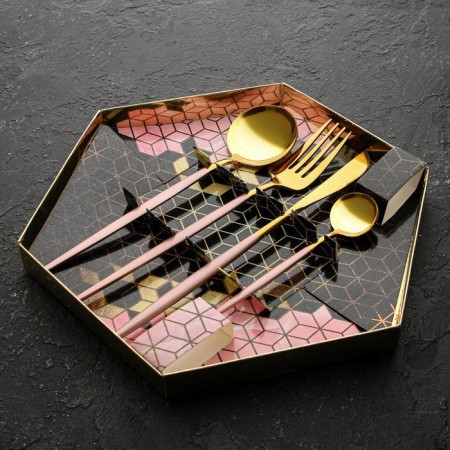 A set of four cutlery "Aesthetics of pleasure", 26.5 cm-5