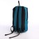 Young youth backpack with a zipper, waterproof, 3 outer pockets, turquoise color