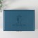 Casket to the leatherette for jewelry "Queen" blue 18x27x9 cm
