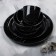 Ceramic "Ornament" plate, 27 cm, black color