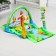 Developing rug "Island", with arc and toys, 77x77x0.5