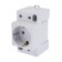 Modular SE DEKRAFT, 16 A, 250 V, DIN-RAKE, S/K, IP20, White, RM-102