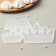 Silicone Mold for candy and chocolate "Crown", 10 × 12 cm, 7 × 9.5 cm, 5.5 × 7 cm, the color is transparent