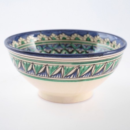 Rishtan ceramics "flowers" 15 cm, small, blue-8