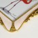 Photo frame plastic for metal 13x18 cm "Duchess" gold with white 23x16.7 cm