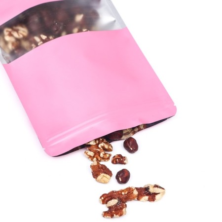 Pack Doy-Pak, matte, pink with a window, 14 x 20 x 4 cm-4