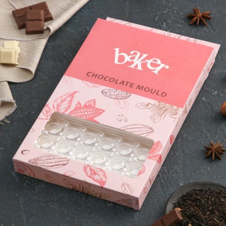 Chocolate form Konfinetta "Pop-AIT", 27.5 × 17.5 × 2.5 cm, 3 cells (5.3 × 7.5 × 0.8 cm)-3