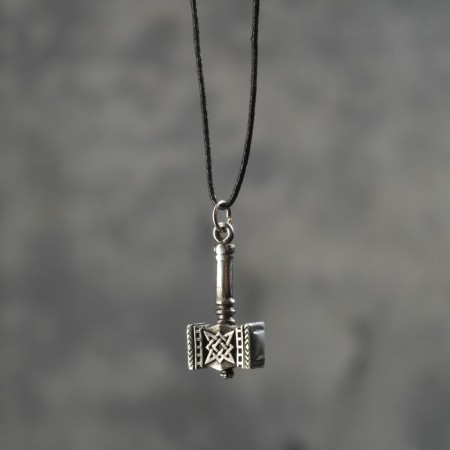 Charm "Hammer Svaroga", metal pudter, art casting-2