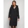 Coat insulated winter female, size 52, black color