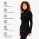 Women's thermal underwear (longshit, leggings) minku Black color, river 44