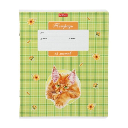 Notebook 12 sheets in a cage on a clip "cats are different", mix-3