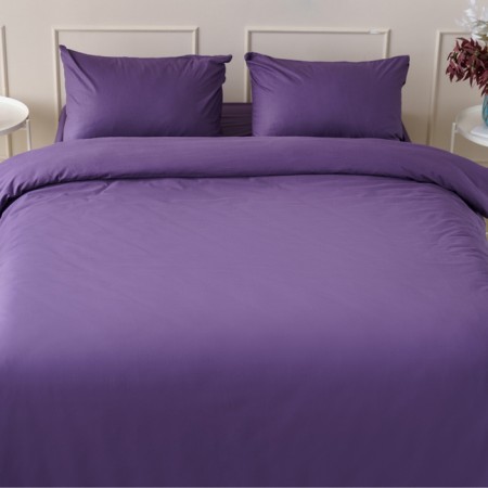 IDEASON 1.5SP set Violet (under 145x215cm, naval 50x70cm 2pcs) Poplin 130g/m, HL100%-3