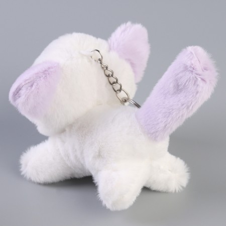 Soft toy "cat" on a key fob, 13 cm, color mix-3
