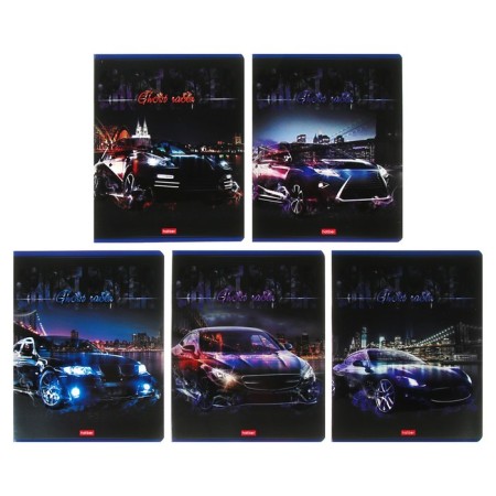 Notebook of 48 sheets, in a cage, "Ghostly racer", cover coated cardboard, UV-lak, OFSET block, MIX