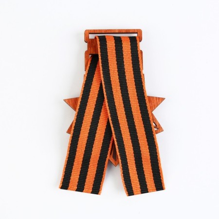 Wooden icon with St. George ribbon on Victory Day “Patriotic War”, 6.1 x 8.2 cm-4