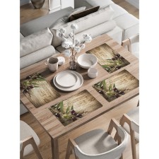 A set of napkins for setting the table 