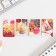 A set of magnetic bookmarks 4 pieces on the substrate "Dear Teacher"