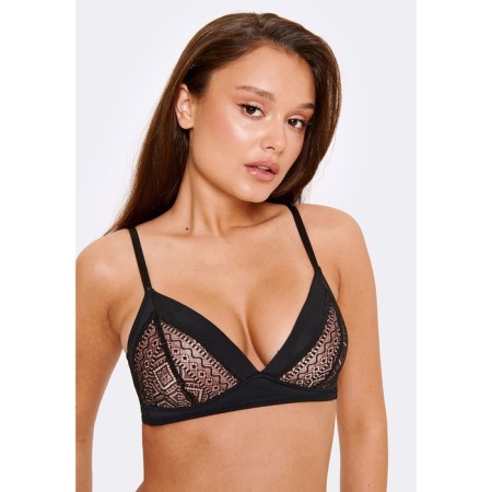 Women's bras of women, size 70a, black color-2