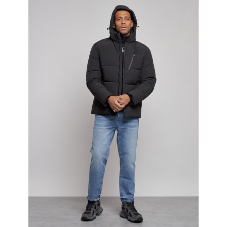 Male Winter jacket, size 54, black color-4