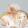 Bag gift organza "Happiness", 10 x 12 cm +/- 1.5 cm, New Year