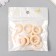 Decor for creativity wood "rings" set 10 pcs natural 2.5x2.5 cm