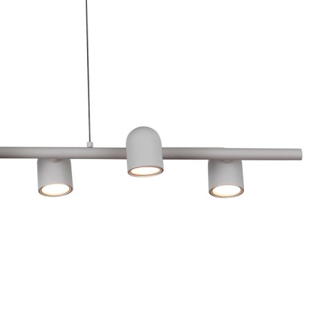 Suspension lamp mantra iOS, GU10, 6x12W, 1000x151x250 mm, white color-2
