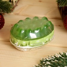 New Year. Massage soap with Luffa 