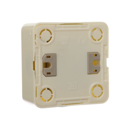 Luazon Lighting "League" switch, 10 A, 1 key, with backlight, invoice, beige-2